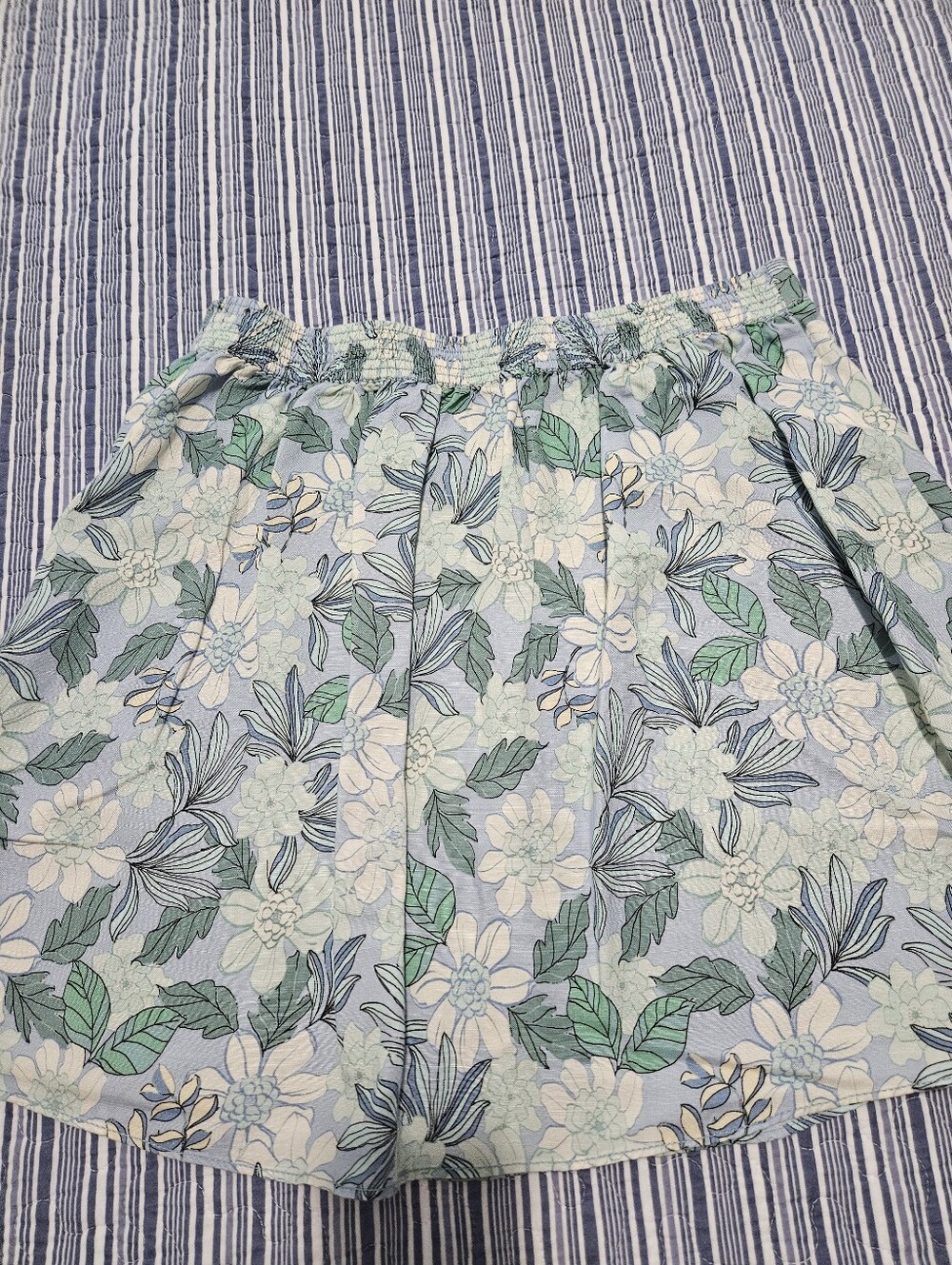 Loft - Gardenia Linen Blend Button Mini Skirt - Picture 5 of 7
